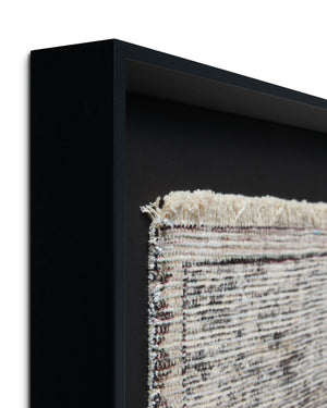 Scidrus Black / Grey Rug Art shown from another angle.