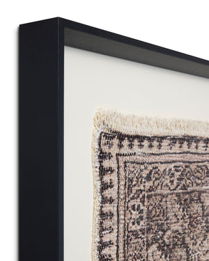 Persepolis Brown / Black Rug Art shown from another angle.