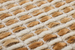Shenandoah Beige / Brown Rug Art shown from a different angle to reveal its pattern.
