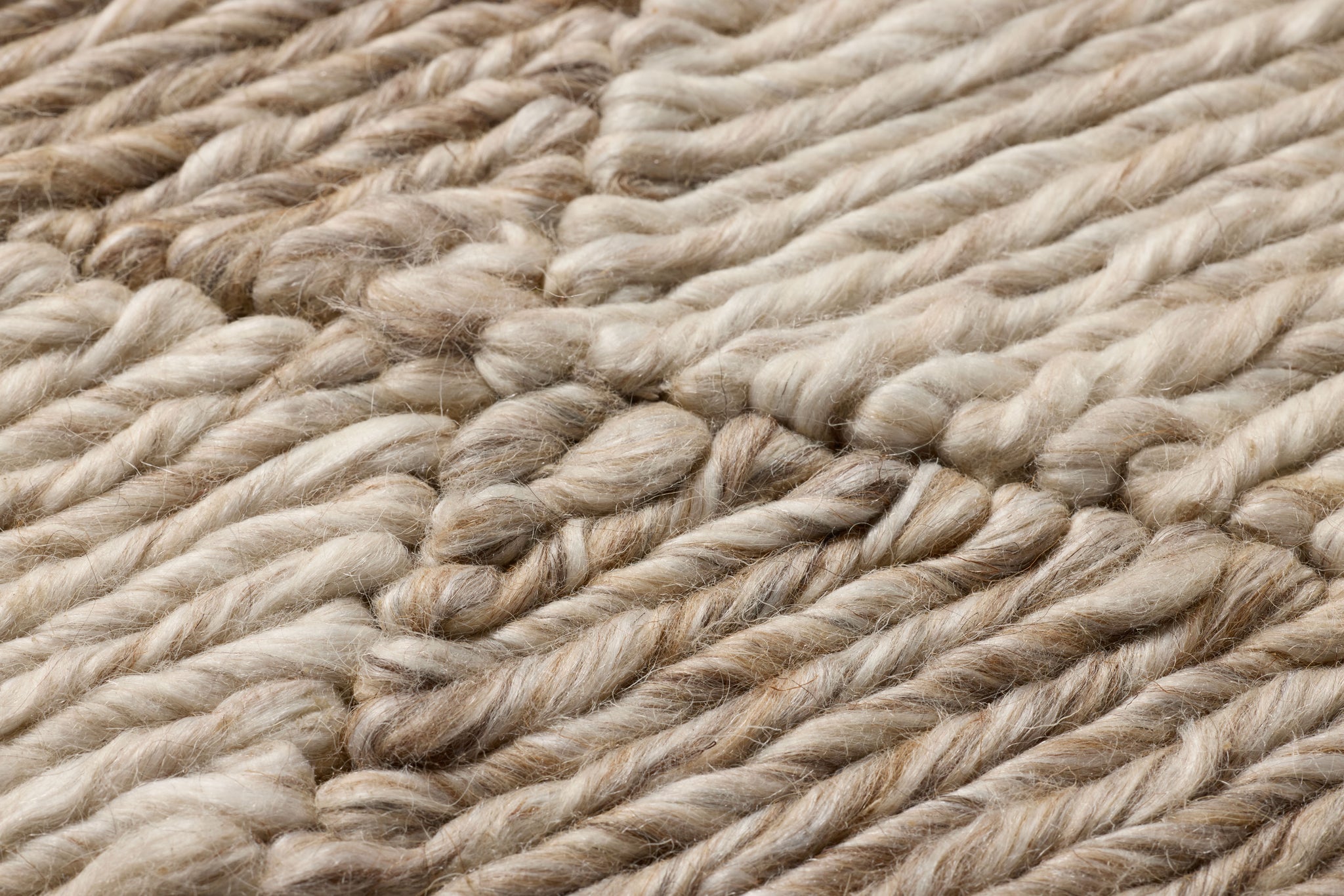 Caballero Beige / Ivory Rug Art shown from a different angle to reveal its pattern.