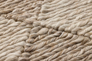 Caballero Beige / Ivory Rug Art shown from a different angle to reveal its pattern.