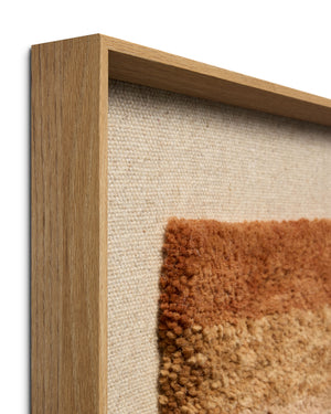 Indio Orange / Beige Rug Art shown from another angle.