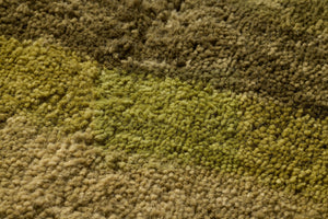 Pacifico Green / Beige Rug Art shown from a different angle to reveal its pattern.