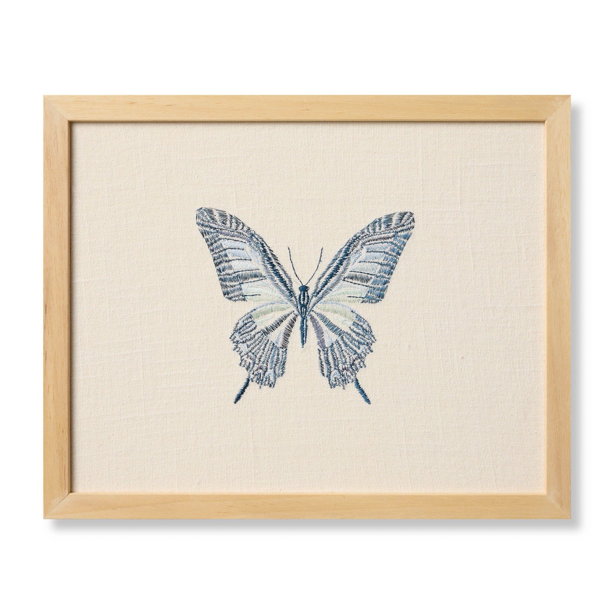 Butterfly Blue Ivory / Blue Rug Art — a Loloi artwork at Laurie Yapp Home.