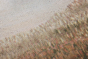 Head in the Clouds Multi Rug Art shown from a different angle to reveal its pattern.