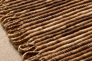 Terra Natural Rug Art shown from a different angle to reveal its pattern.