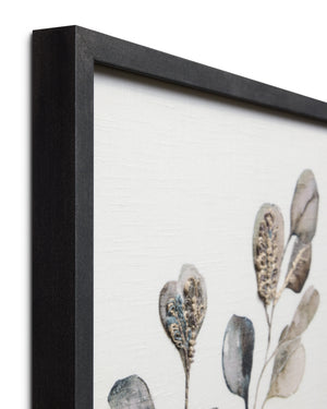Dancing Flora Dk. Grey Rug Art shown from another angle.