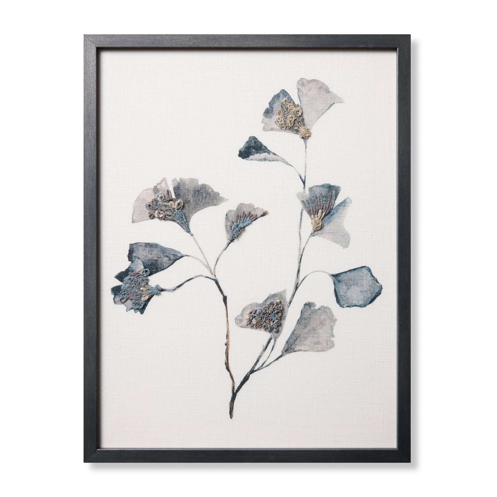 Ginkgo's Grace Dk. Grey Rug Art — a Loloi artwork at Laurie Yapp Home.