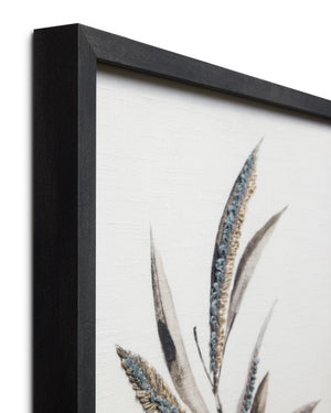 Tuscan Branches Dk. Grey Rug Art shown from another angle.