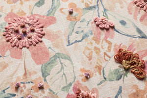 Chapeau Natural Rug Art shown from a different angle to reveal its pattern.