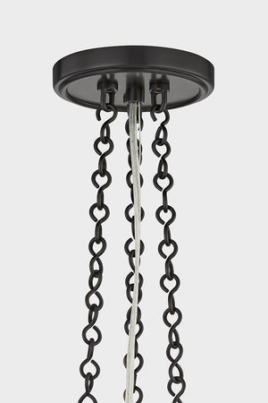 Close-up of the Awosting Pendant 17" in dark bronze showing the shade shape and metal detail.