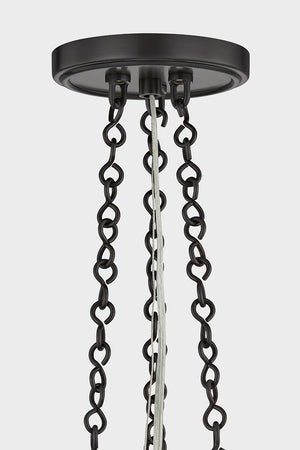 Close-up of the Awosting Pendant 22" in dark bronze showing the shade shape and metal detail.