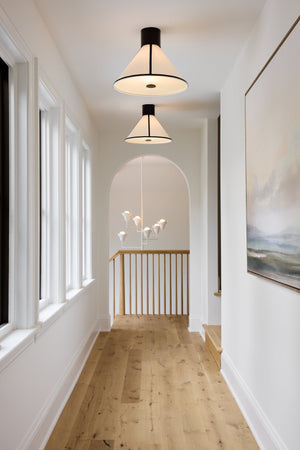 Alora Chandelier 32" styled in a formal living room for warm, layered light at Laurie Yapp Home.