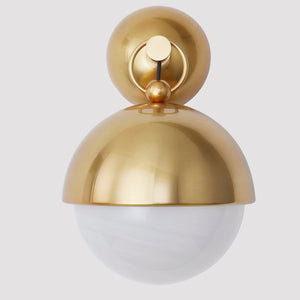 Althea Wall Sconce shown from a second angle to highlight the arm curve and shade silhouette.