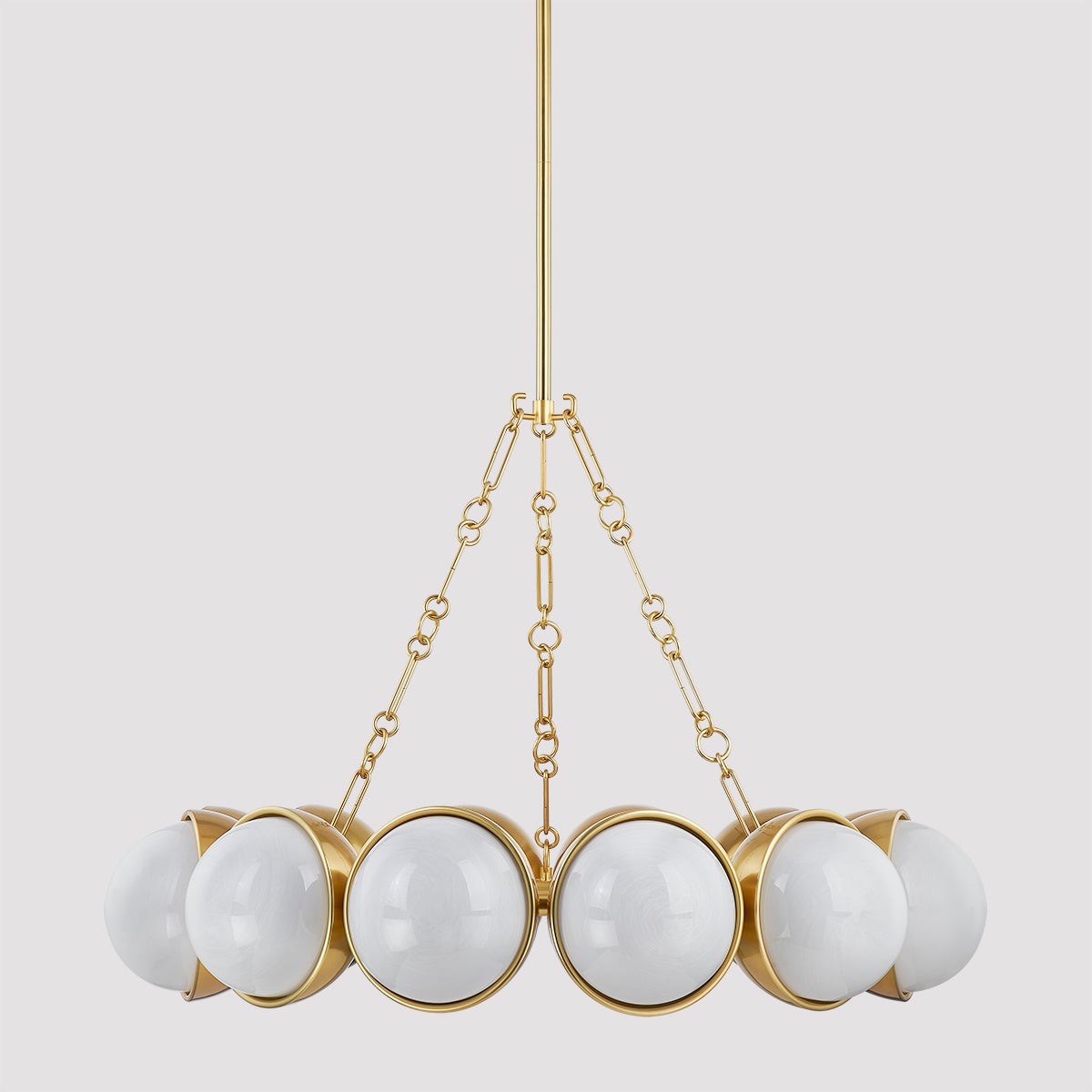 Althea Chandelier 43" — a Corbett chandelier for dining rooms, entries, and living rooms at Laurie Yapp Home.