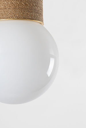 Ardsley Flush Mount shown from the front to reveal the shade profile and mounting canopy.