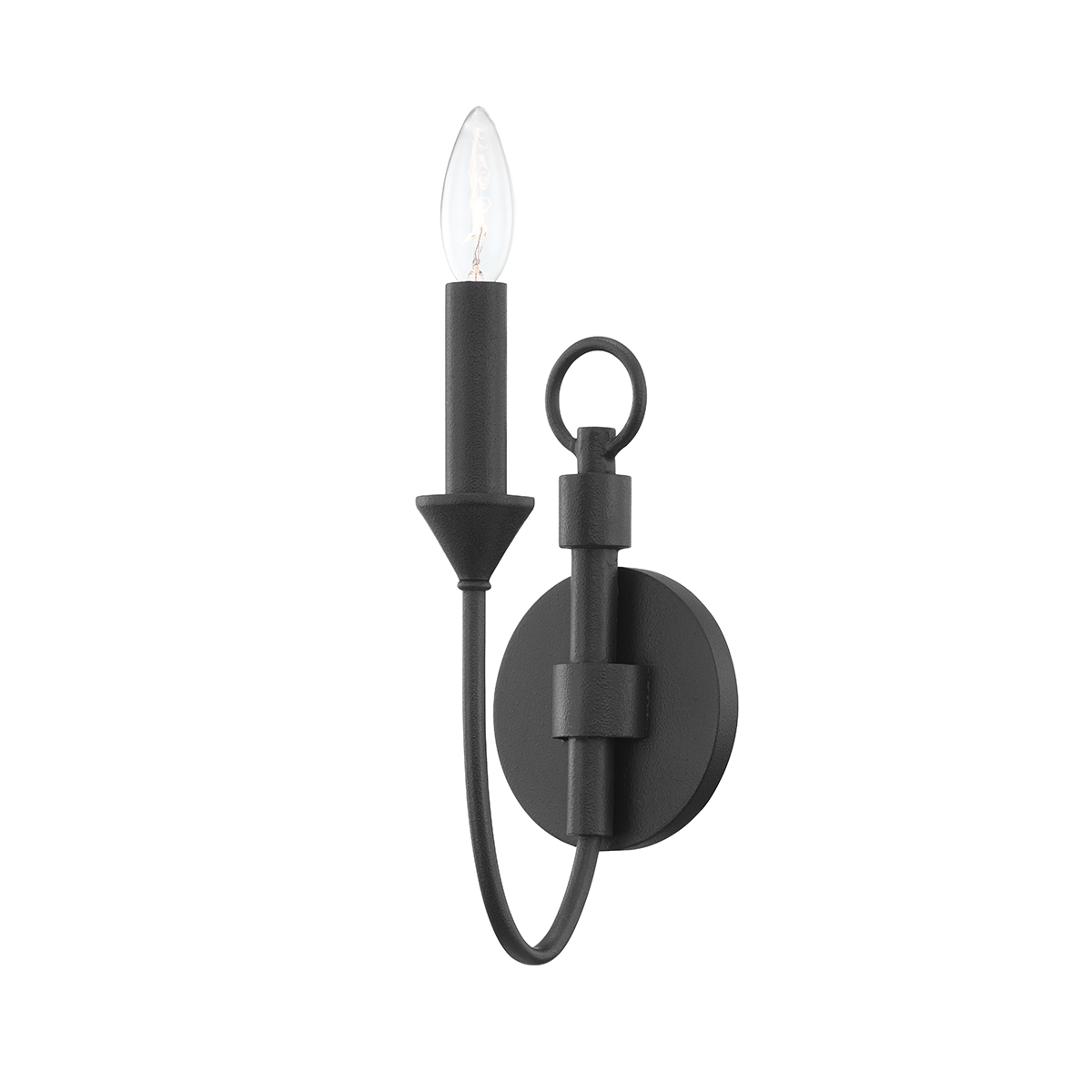 Cate Wall Sconce 4.5" — a Troy wall sconce for bathrooms, hallways, and living rooms at Laurie Yapp Home.