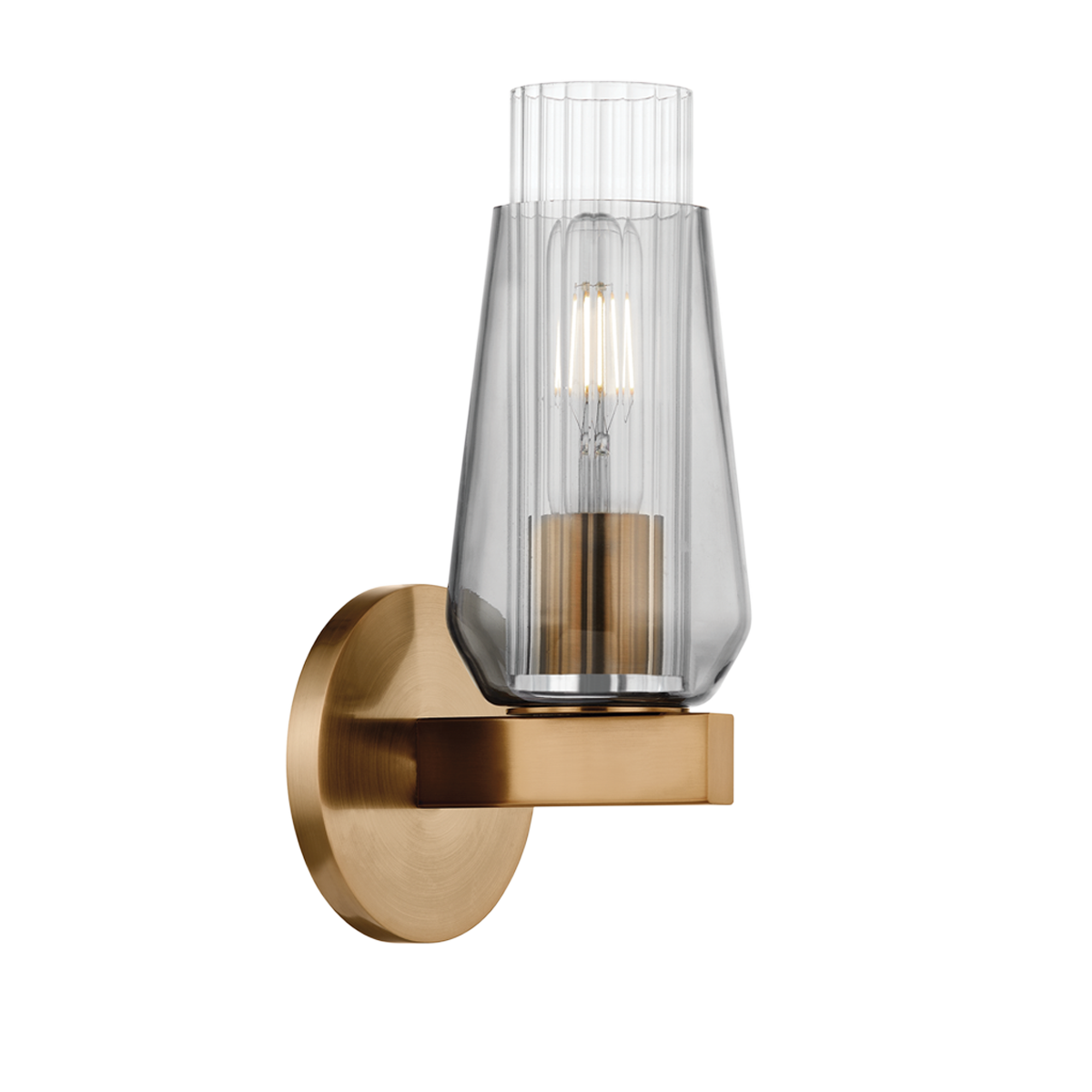 Rex Wall Sconce 4.75" x 11.25" — a Troy wall sconce for bathrooms, hallways, and living rooms at Laurie Yapp Home.