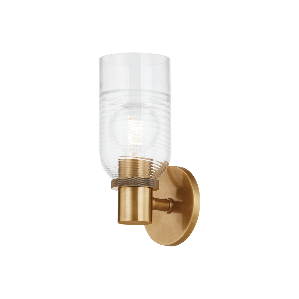 Redding Wall Sconce 5" x 11.5" — a Troy wall sconce for bathrooms, hallways, and living rooms at Laurie Yapp Home.