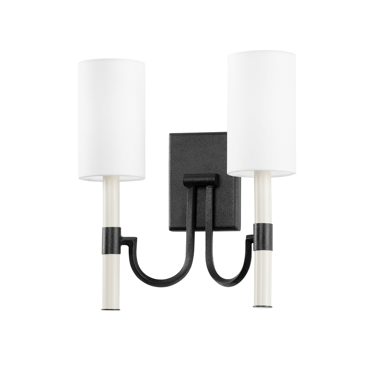 Gustine Wall Sconce 13.5" — a Troy wall sconce for bathrooms, hallways, and living rooms at Laurie Yapp Home.