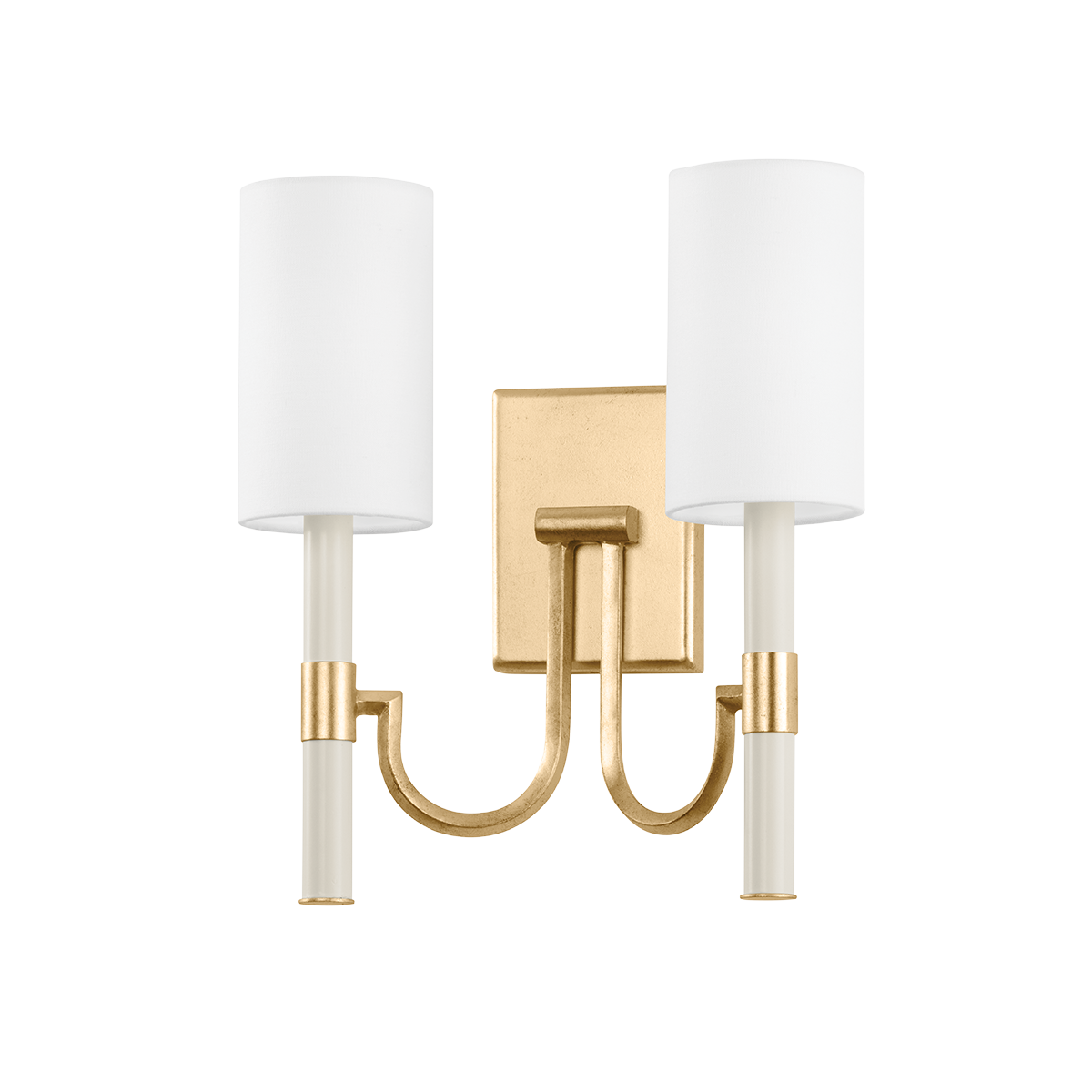 Gustine Wall Sconce 13.5" shown from a second angle to highlight the arm curve and shade silhouette.