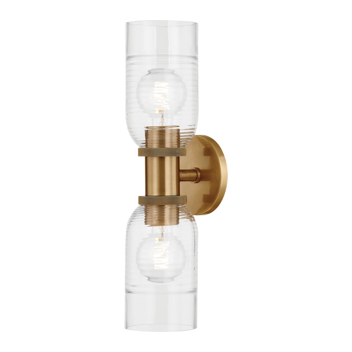 Redding Wall Sconce 5" x 18.5" — a Troy wall sconce for bathrooms, hallways, and living rooms at Laurie Yapp Home.