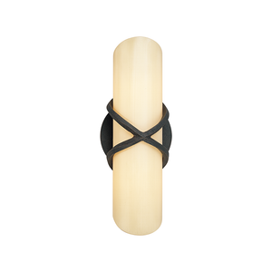 Roxbury Bath And Vanity 11.5" x 5" shown from a second angle to highlight the arm spread and shade silhouette.