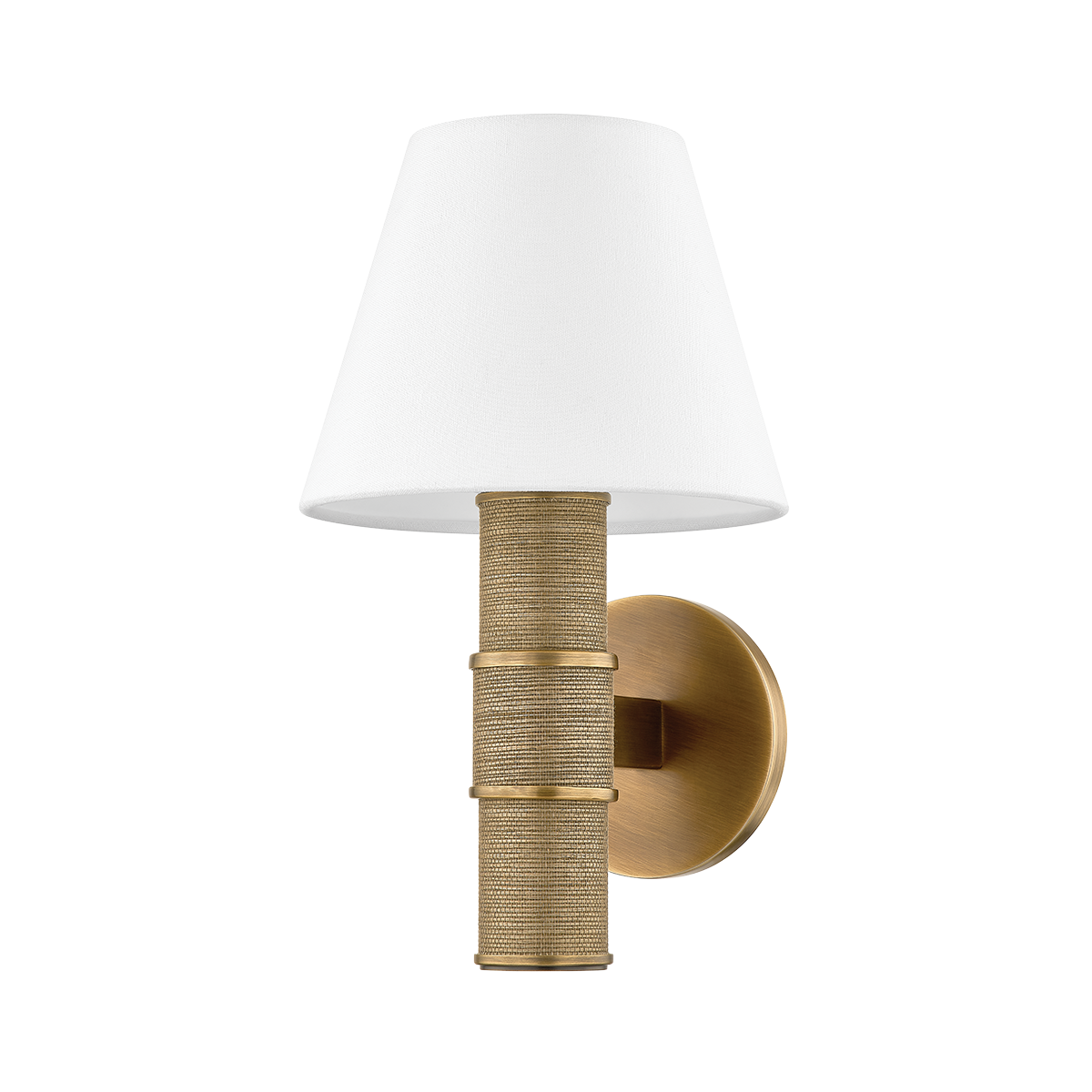 Denton Wall Sconce — a Troy wall sconce for bathrooms, hallways, and living rooms at Laurie Yapp Home.