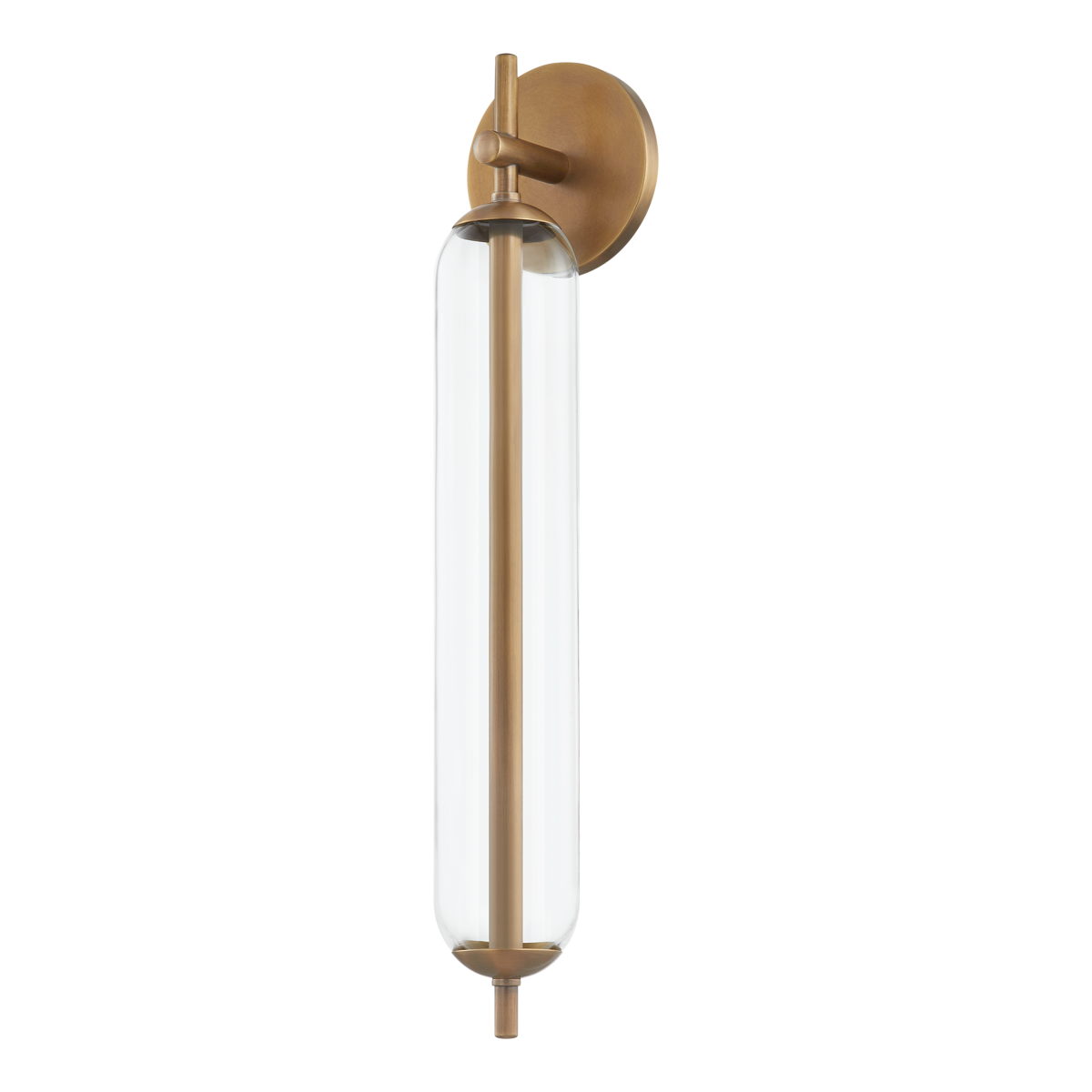 Blaze Exterior Wall Sconce 4.5" x 21.25" — a Troy wall sconce for bathrooms, hallways, and living rooms at Laurie Yapp Home.