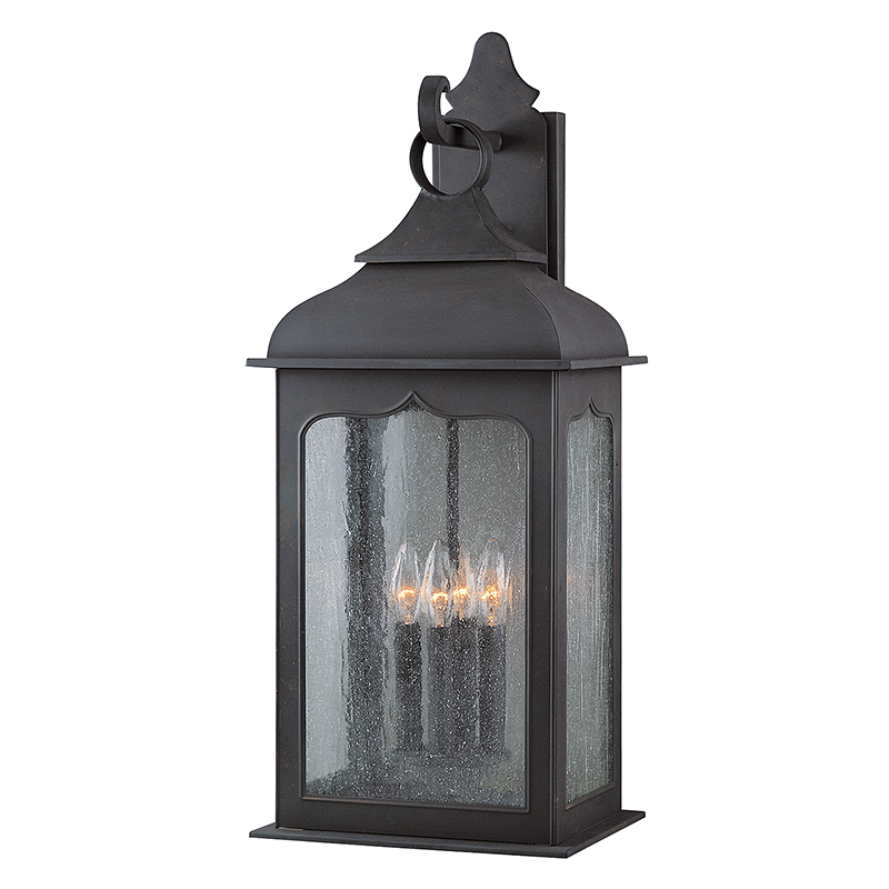 Henry Street Exterior Wall Sconce 11" — a Troy wall sconce for bathrooms, hallways, and living rooms at Laurie Yapp Home.