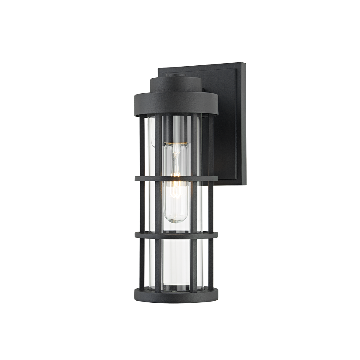 Mesa Exterior Wall Sconce 4.75" x 11.5" — a Troy wall sconce for bathrooms, hallways, and living rooms at Laurie Yapp Home.