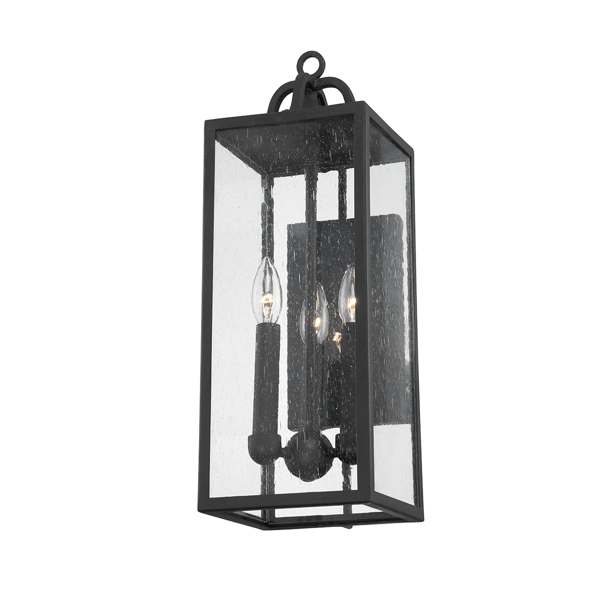 Caiden Exterior Wall Sconce 7" — a Troy wall sconce for bathrooms, hallways, and living rooms at Laurie Yapp Home.