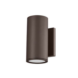 Perry Exterior Wall Sconce 4.5" x 9" shown from a second angle to highlight the arm curve and shade silhouette.