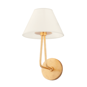 Ozias Wall Sconce shown from a second angle to highlight the arm curve and shade silhouette.