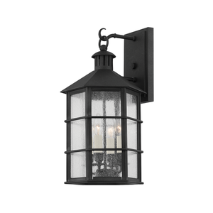Lake County Exterior Wall Sconce 11.5" — a Troy wall sconce for bathrooms, hallways, and living rooms at Laurie Yapp Home.
