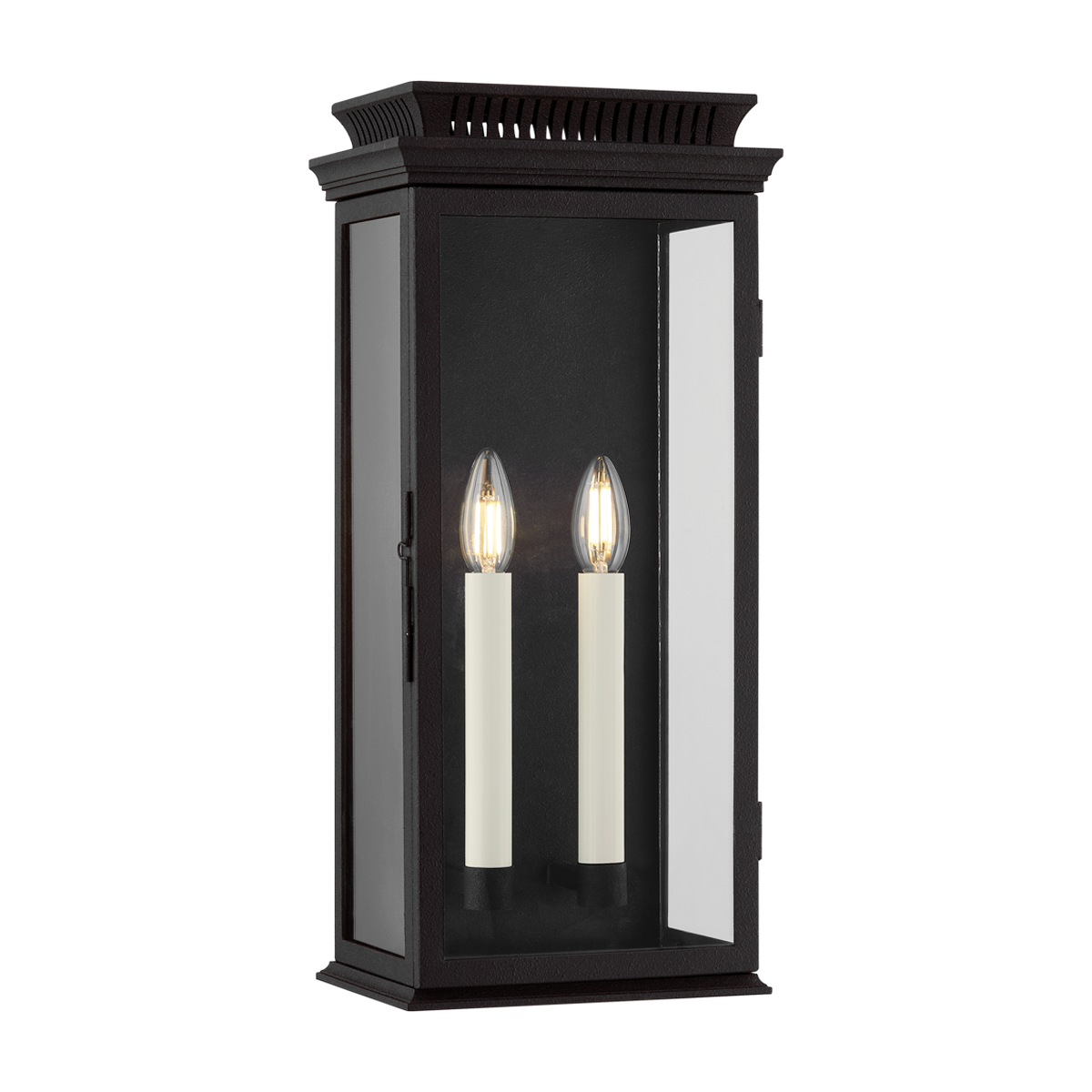 Louie Exterior Wall Sconce 9" — a Troy wall sconce for bathrooms, hallways, and living rooms at Laurie Yapp Home.