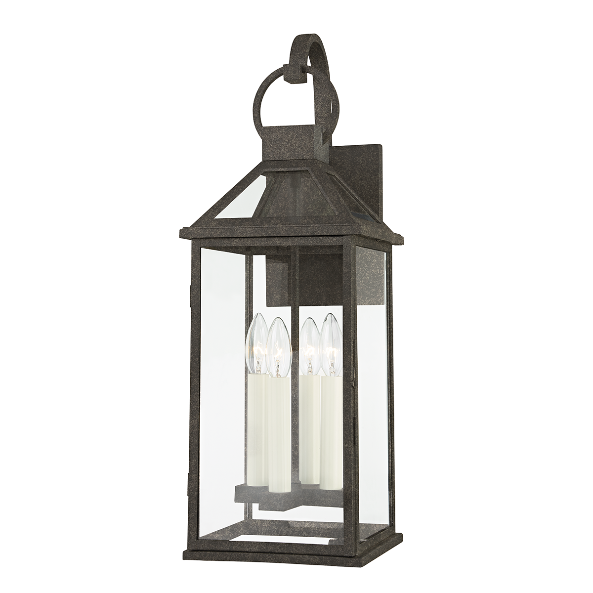 Sanders Exterior Wall Sconce 8.5" — a Troy wall sconce for bathrooms, hallways, and living rooms at Laurie Yapp Home.
