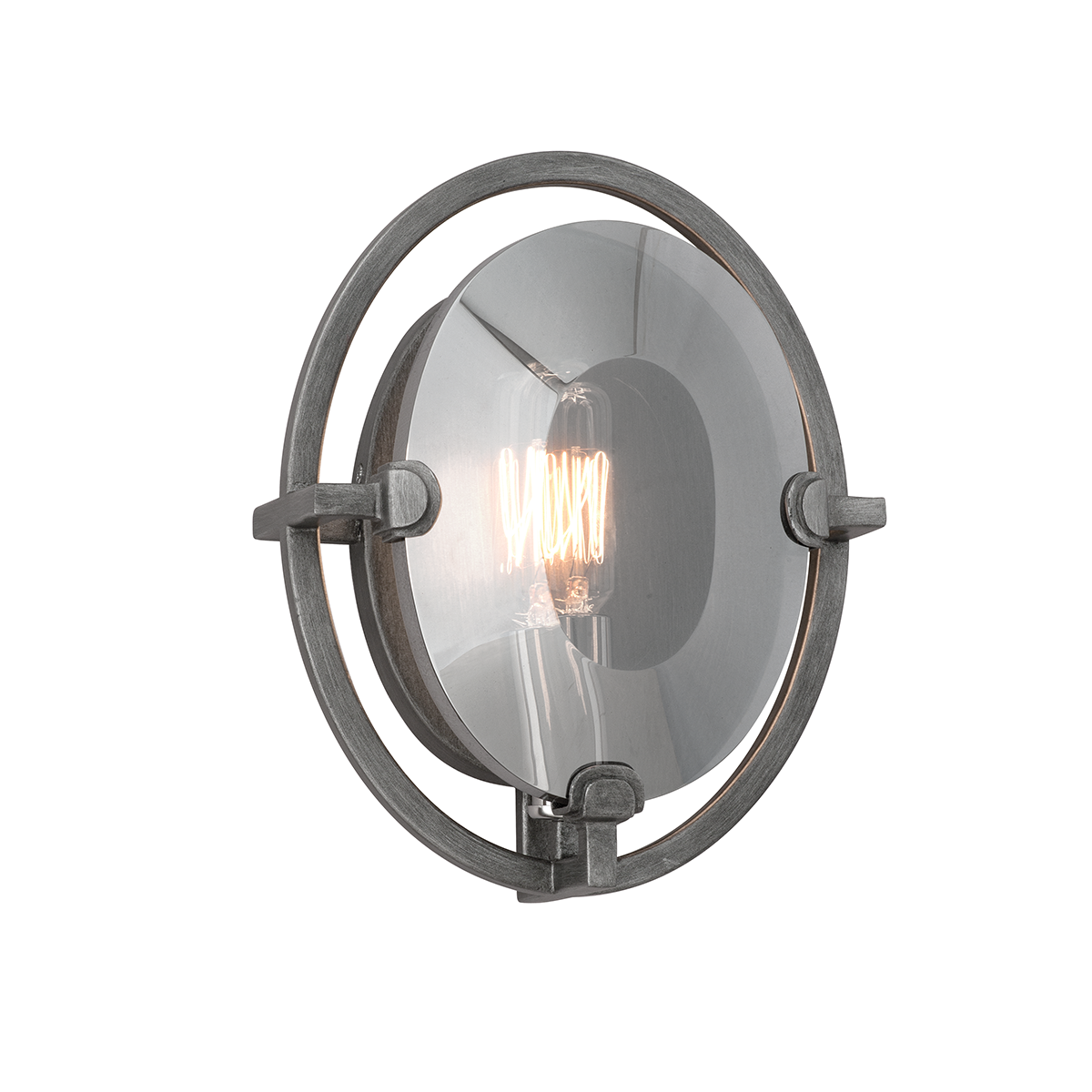Prism Wall Sconce 7" x 9" — a Troy wall sconce for bathrooms, hallways, and living rooms at Laurie Yapp Home.