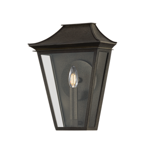 Tehama Exterior Wall Sconce 10" — a Troy wall sconce for bathrooms, hallways, and living rooms at Laurie Yapp Home.