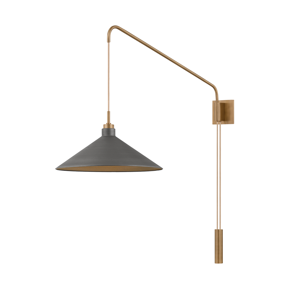 Conor Wall Sconce — a Troy wall sconce for bathrooms, hallways, and living rooms at Laurie Yapp Home.