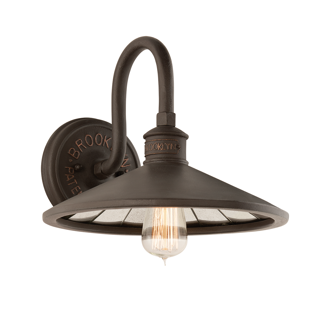 Brooklyn Wall Sconce — a Troy wall sconce for bathrooms, hallways, and living rooms at Laurie Yapp Home.