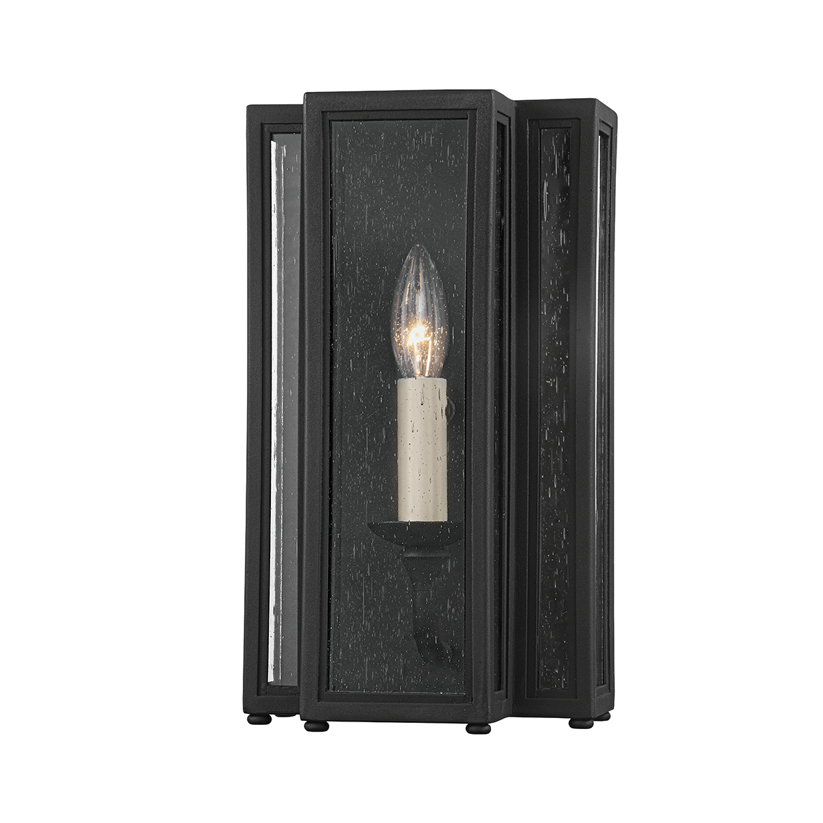 Leor Exterior Wall Sconce — a Troy wall sconce for bathrooms, hallways, and living rooms at Laurie Yapp Home.