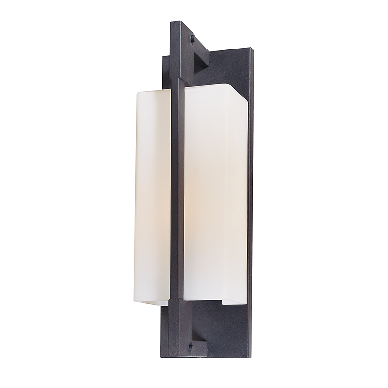 Blade Exterior Wall Sconce 4.5" x 15" — a Troy wall sconce for bathrooms, hallways, and living rooms at Laurie Yapp Home.
