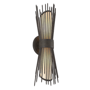 Blink Exterior Wall Sconce 6.25" x 20.75" shown from a second angle to highlight the arm curve and shade silhouette.
