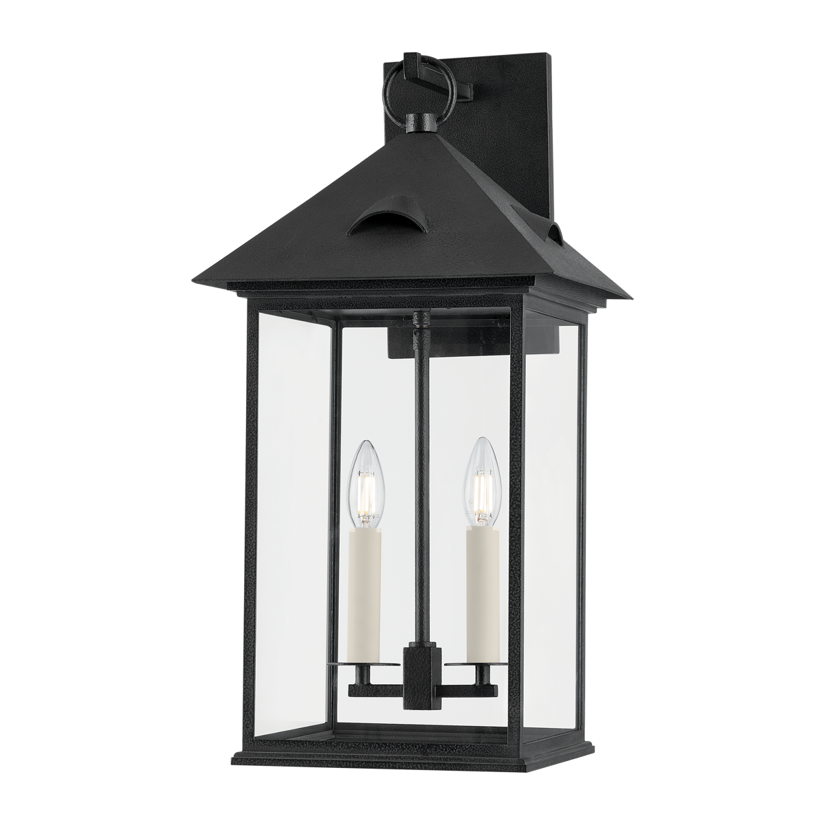 Corning Exterior Wall Sconce 13" — a Troy wall sconce for bathrooms, hallways, and living rooms at Laurie Yapp Home.