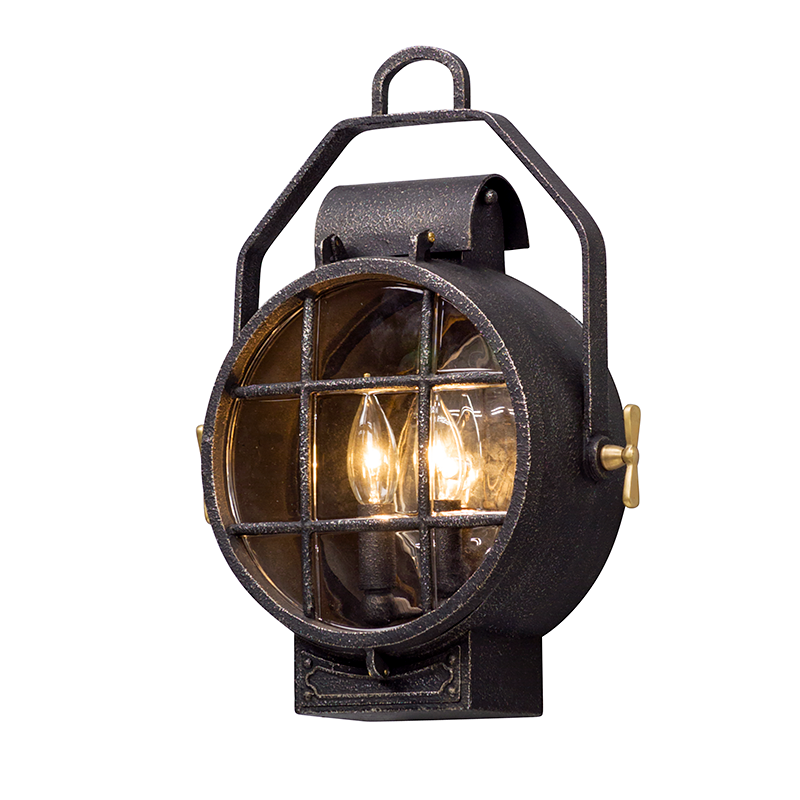 Point Lookout Exterior Wall Sconce 12.5" — a Troy wall sconce for bathrooms, hallways, and living rooms at Laurie Yapp Home.