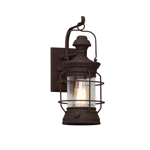 Atkins Exterior Wall Sconce 6.75" — a Troy wall sconce for bathrooms, hallways, and living rooms at Laurie Yapp Home.