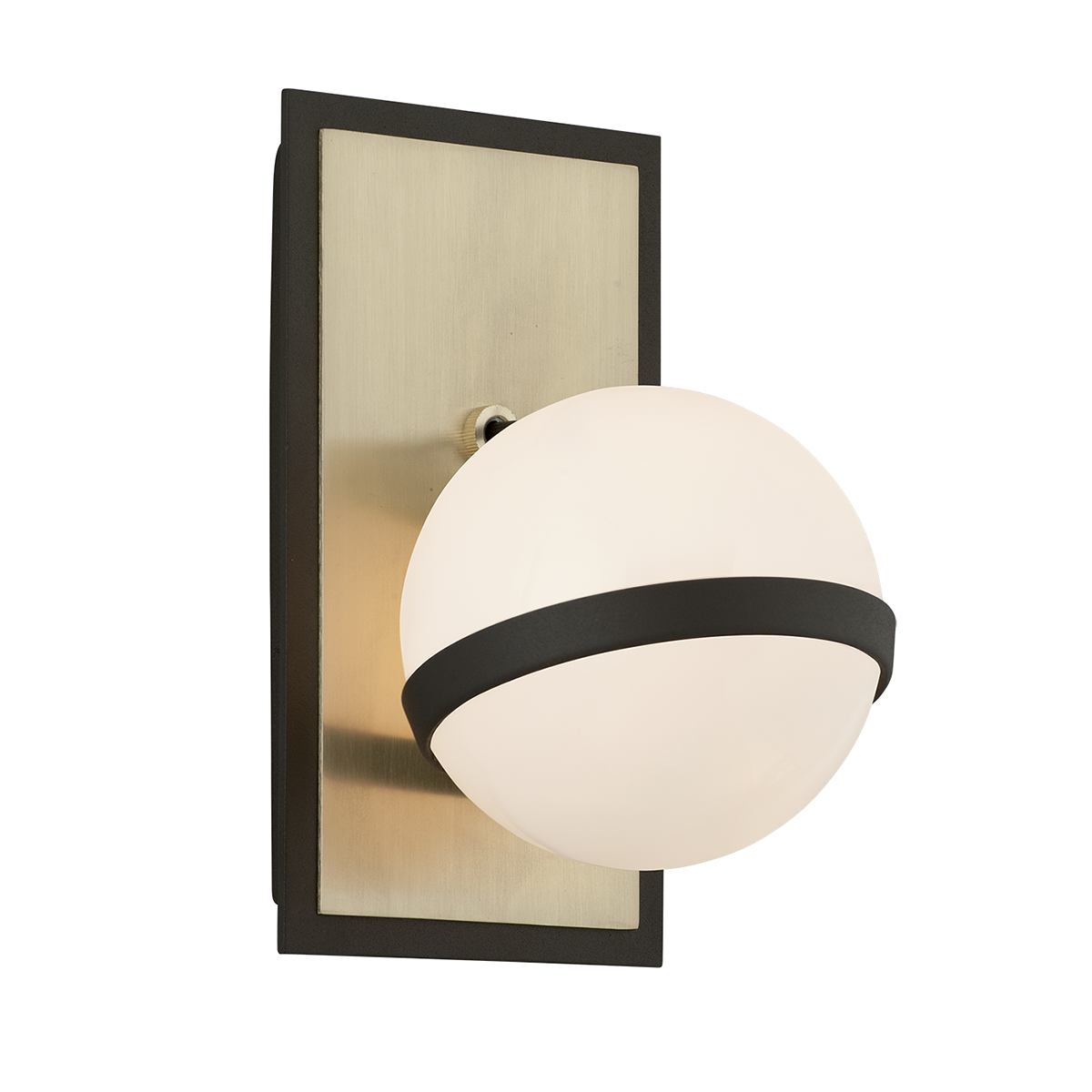 Ace Wall Sconce 5.25" x 9" — a Troy wall sconce for bathrooms, hallways, and living rooms at Laurie Yapp Home.