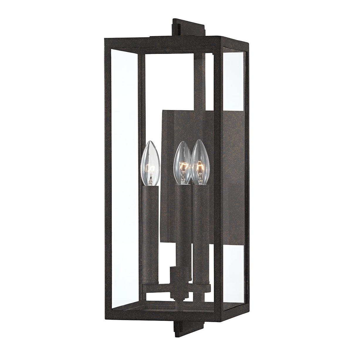 Nico Exterior Wall Sconce 7.5" — a Troy wall sconce for bathrooms, hallways, and living rooms at Laurie Yapp Home.