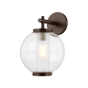 Marco Exterior Wall Sconce 9.5" — a Troy wall sconce for bathrooms, hallways, and living rooms at Laurie Yapp Home.